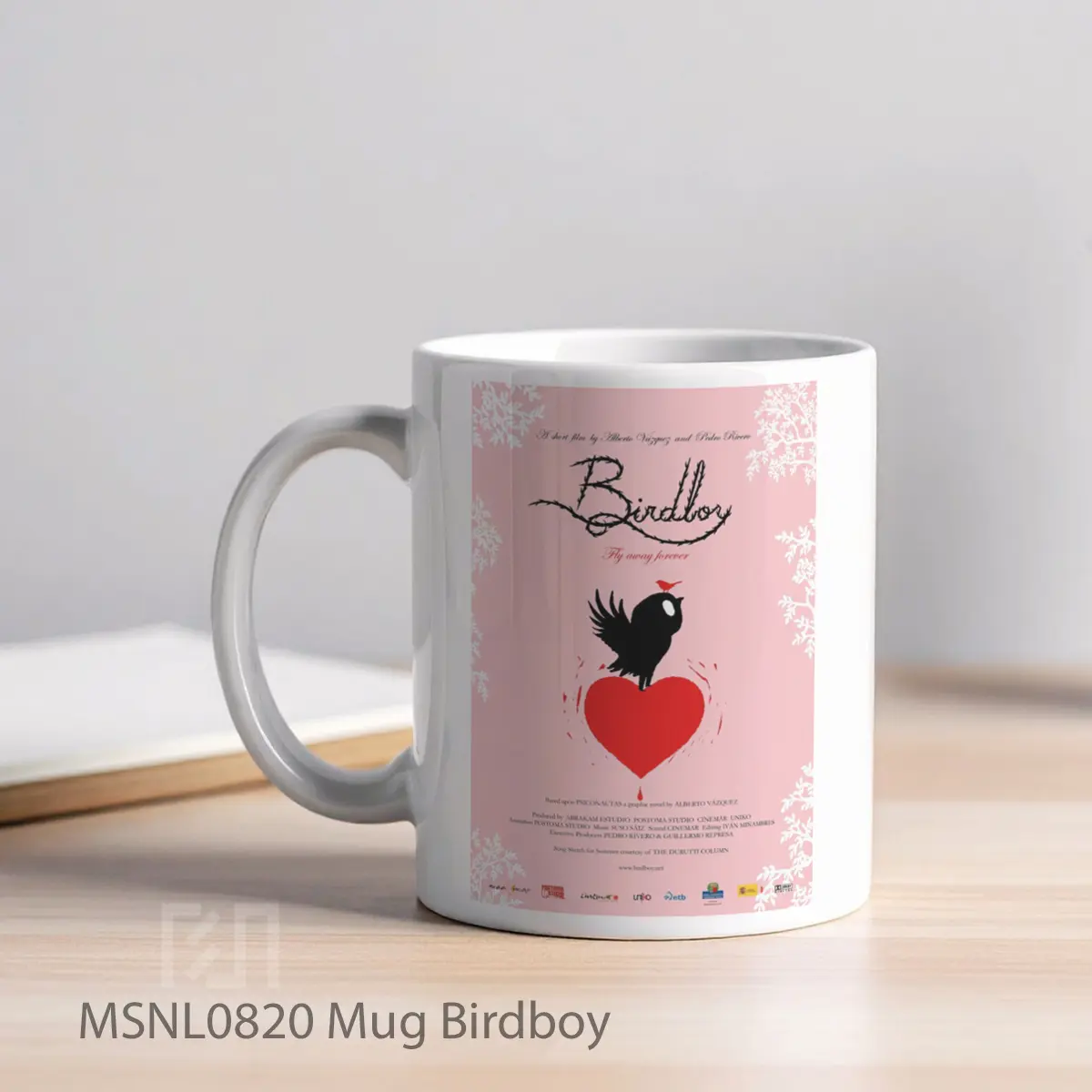 Mug Birdboy Gelas Keramik Tema Film MSNL0820 - Tampak Kiri