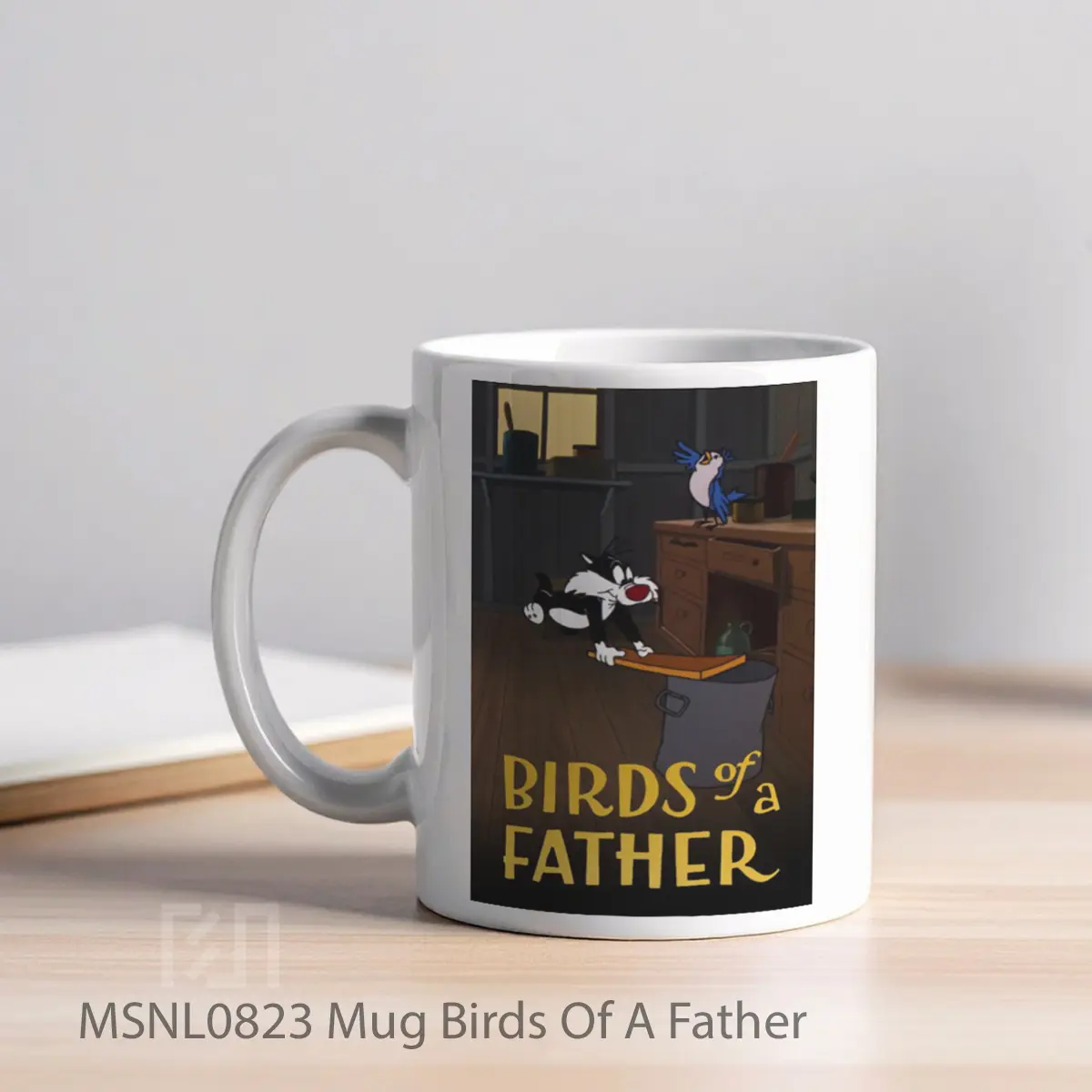 Mug Birds Of A Father Gelas Keramik Tema Film MSNL0823 - Tampak Kiri