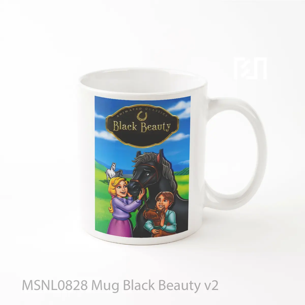Mug Black Beauty V2 Gelas Keramik Tema Film MSNL0828
