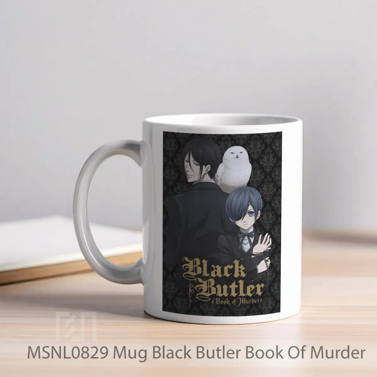 Mug Black Butler Book Of Murder Gelas Keramik Tema Film MSNL0829 - Tampak Kiri
