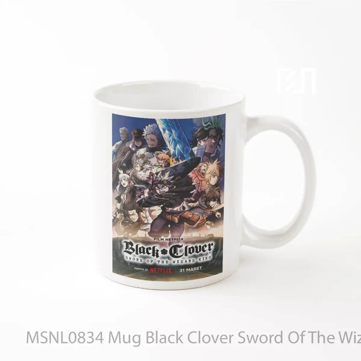 Mug Black Clover Sword Of The Wizard King Gelas Keramik Tema Film MSNL0834