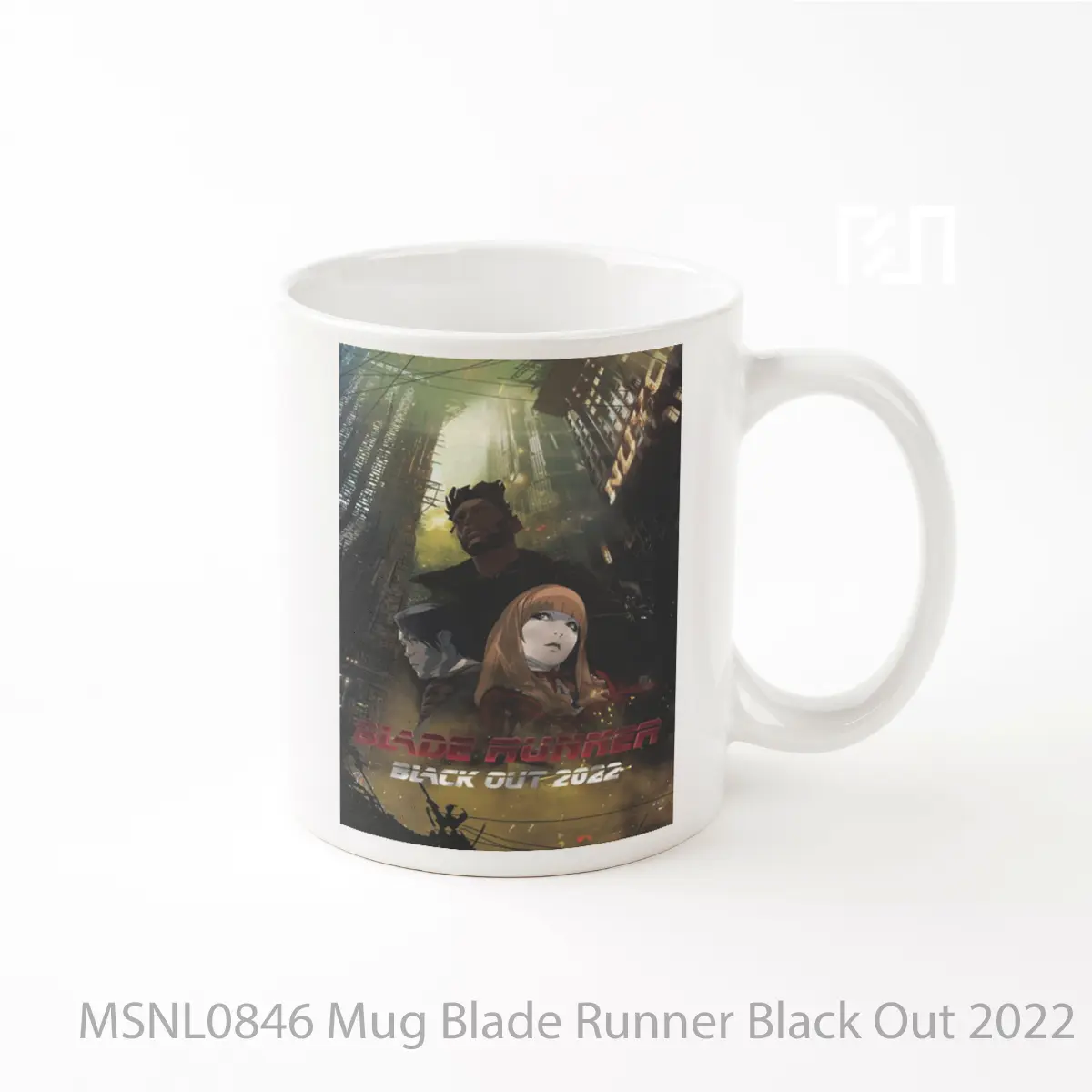 Mug Blade Runner Black Out 2022 Gelas Keramik Tema Film MSNL0846