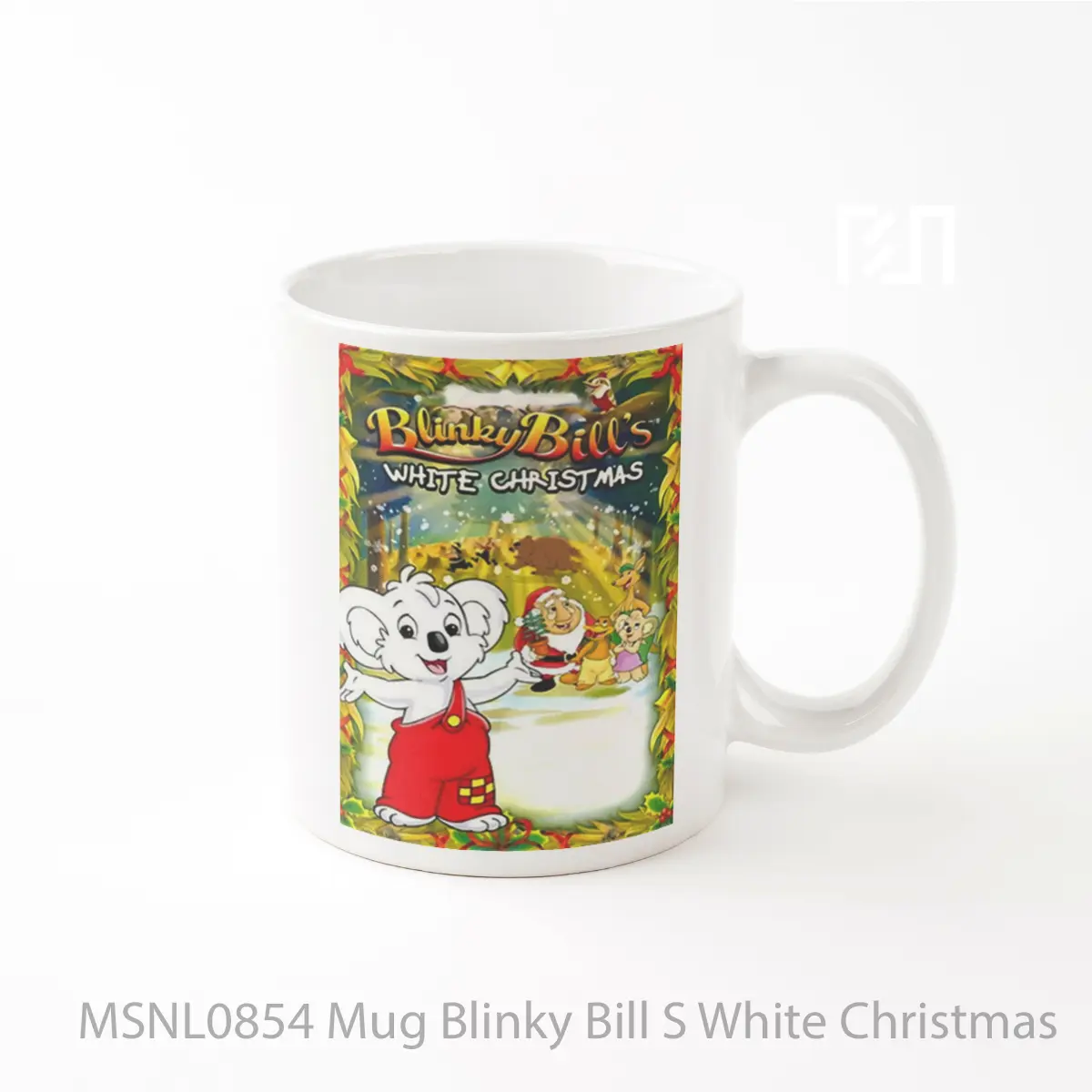 Mug Blinky Bill S White Christmas Gelas Keramik Tema Film MSNL0854
