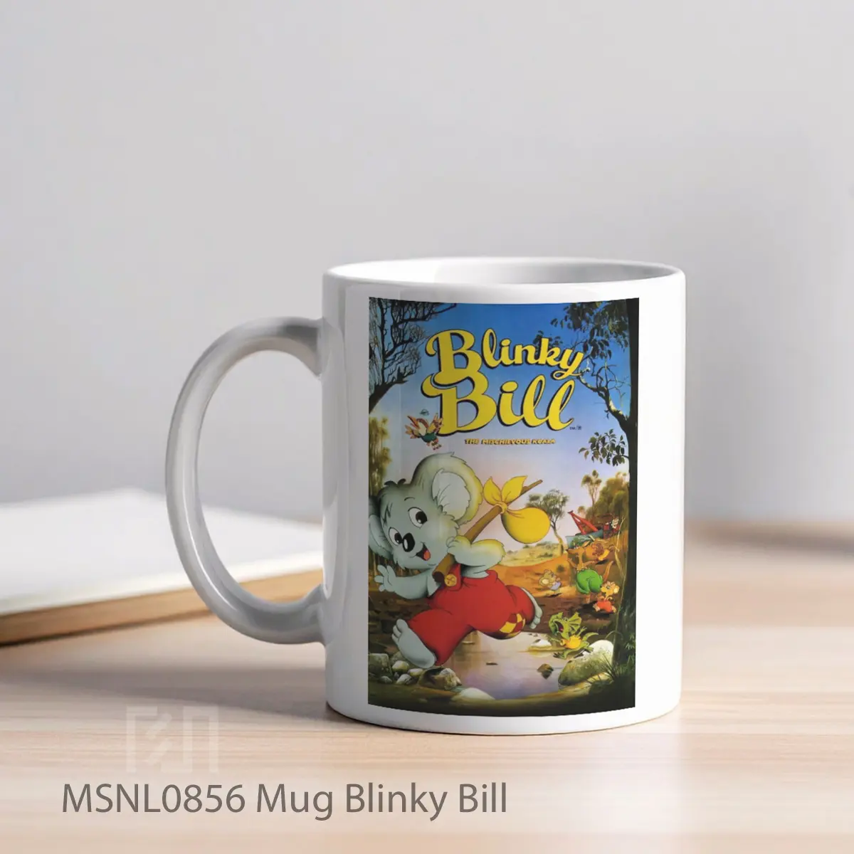 Mug Blinky Bill Gelas Keramik Tema Film MSNL0856 - Tampak Kiri
