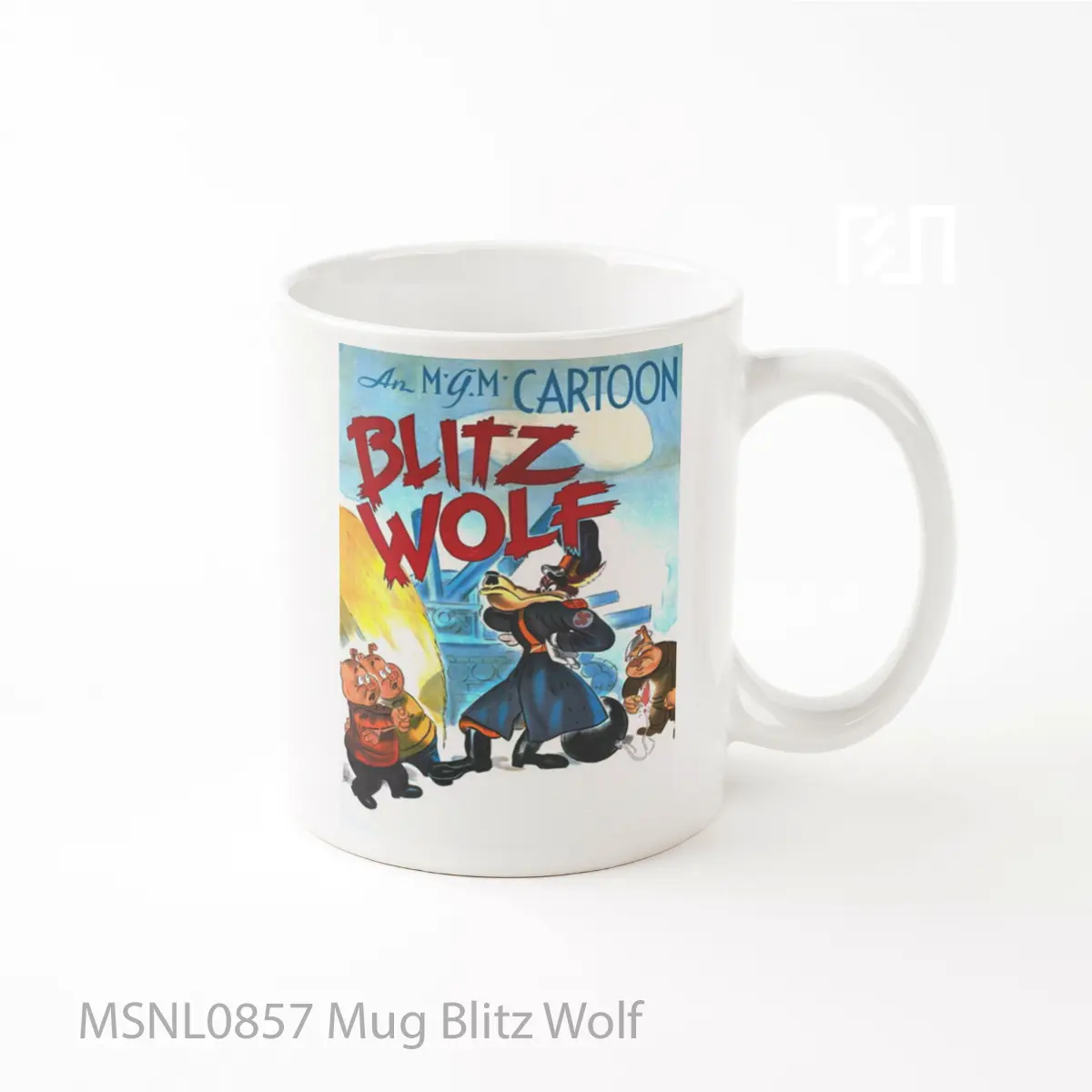 Mug Blitz Wolf Gelas Keramik Tema Film MSNL0857
