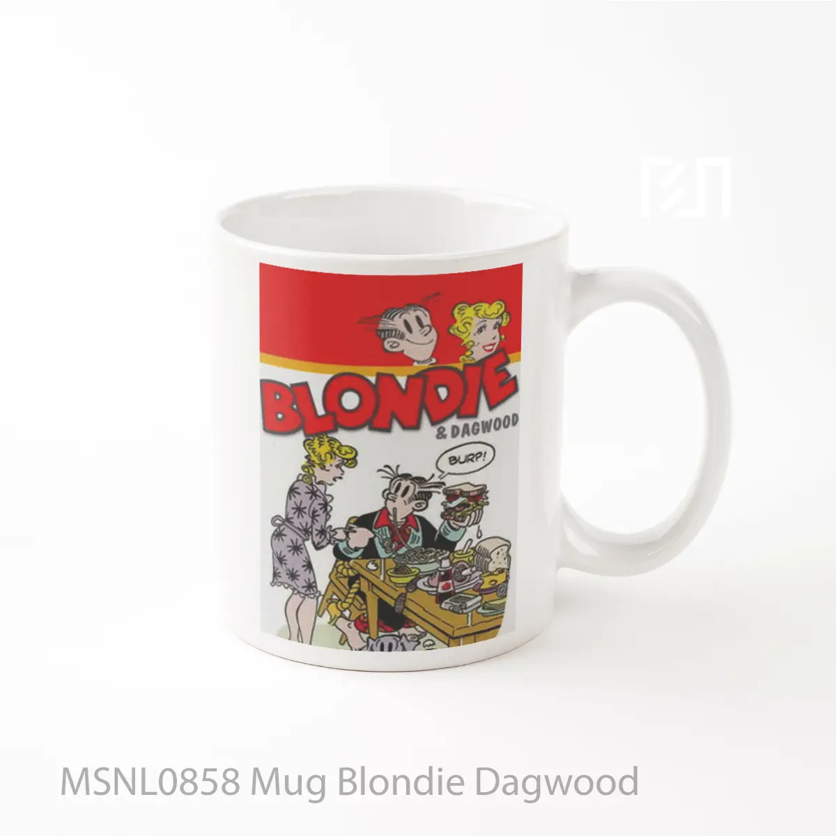 Mug Blondie Dagwood Gelas Keramik Tema Film MSNL0858