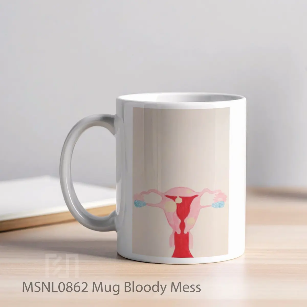 Mug Bloody Mess Gelas Keramik Tema Film MSNL0862 - Tampak Kiri