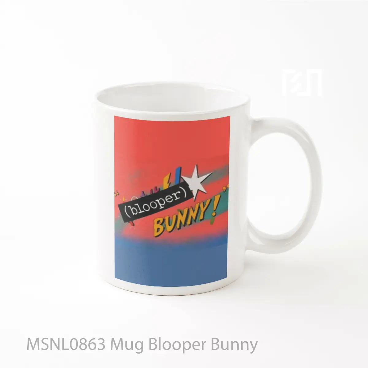 Mug Blooper Bunny Gelas Keramik Tema Film MSNL0863