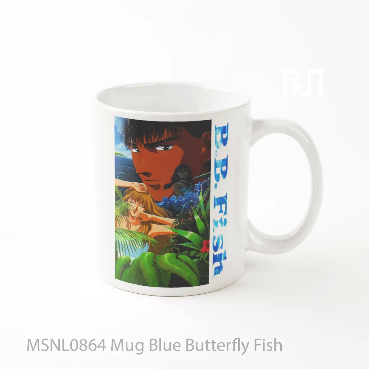 Mug Blue Butterfly Fish Gelas Keramik Tema Film MSNL0864