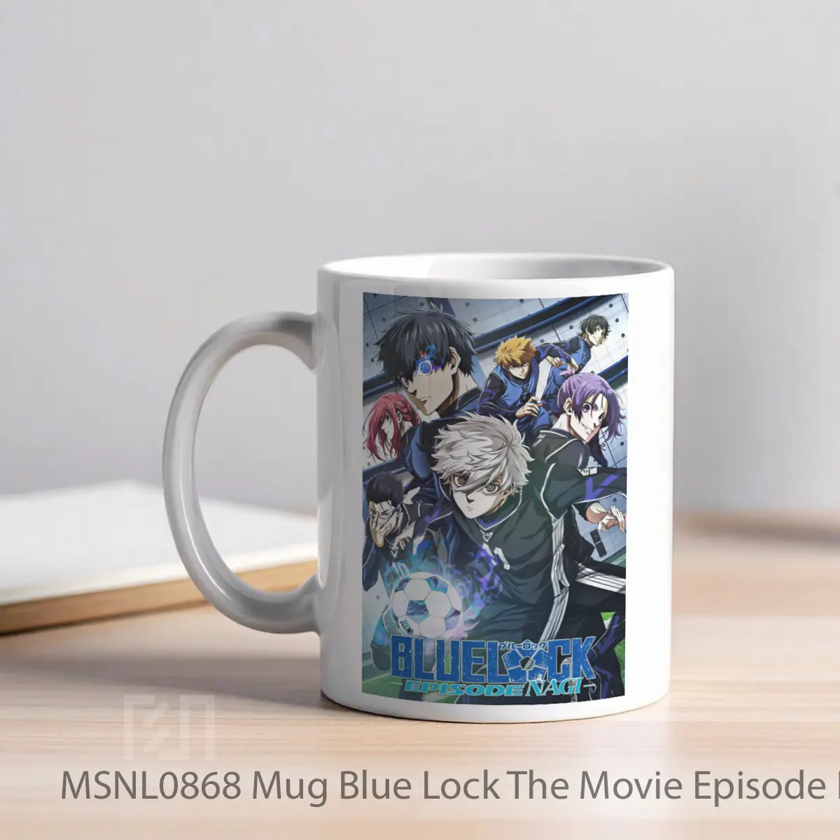 Mug Blue Lock The Movie Episode Nagi Gelas Keramik Tema Film MSNL0868 - Tampak Kiri