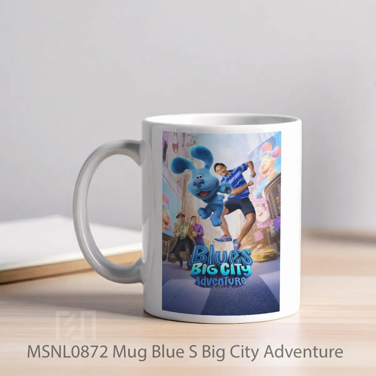 Mug Blue S Big City Adventure Gelas Keramik Tema Film MSNL0872 - Tampak Kiri