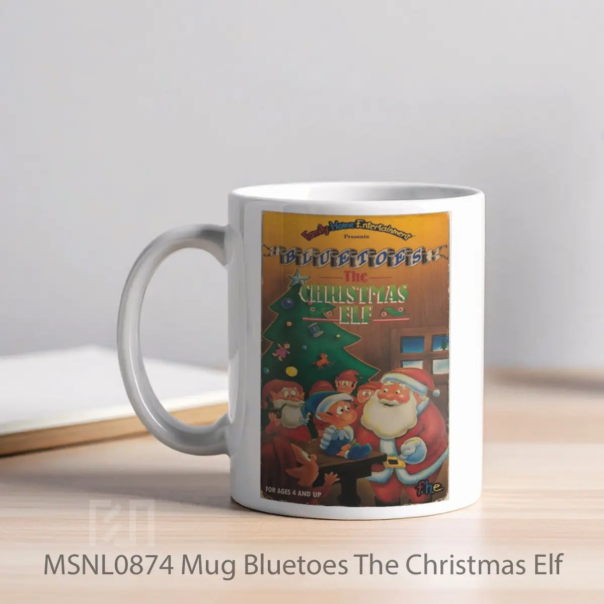 Mug Bluetoes The Christmas Elf Gelas Keramik Tema Film MSNL0874 - Tampak Kiri