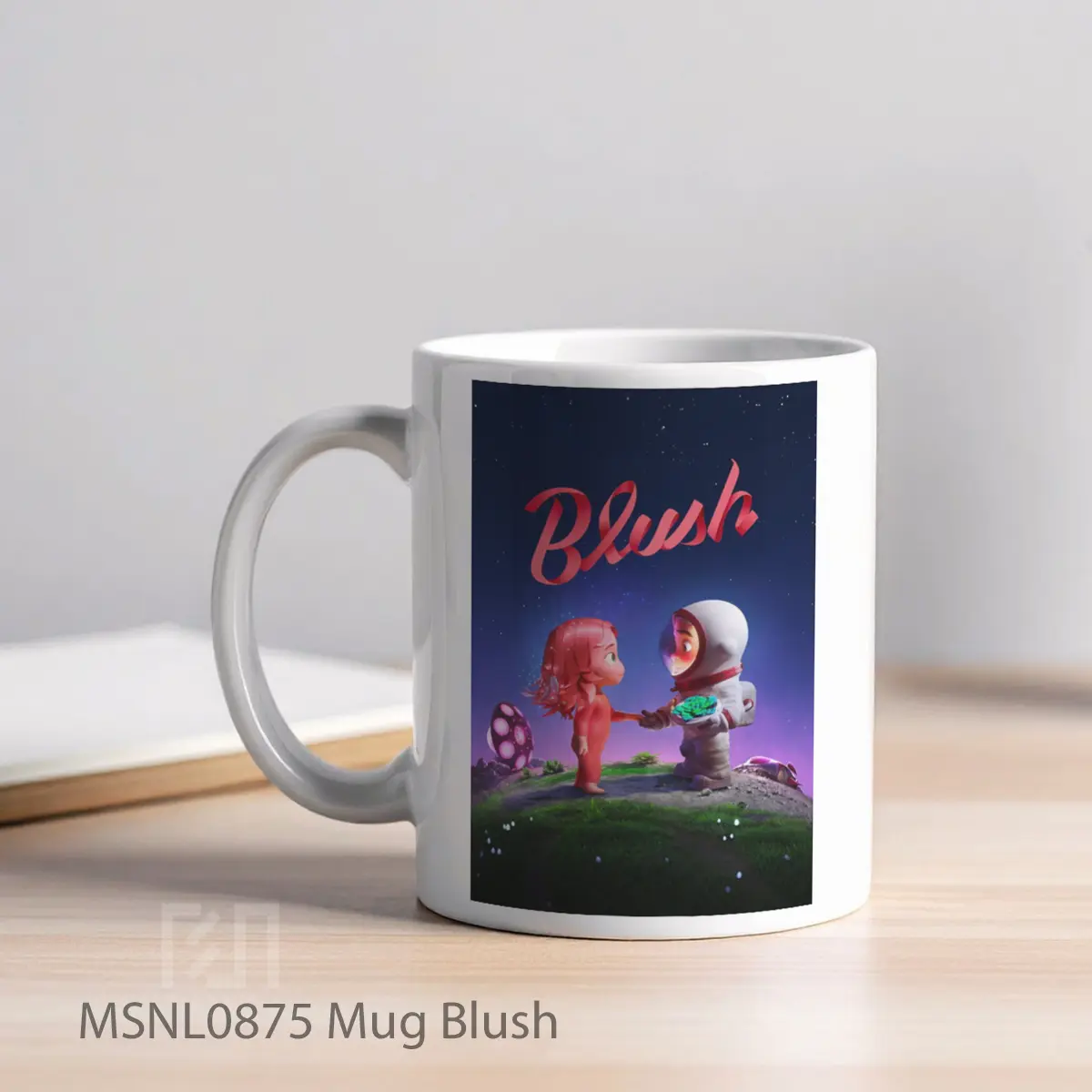 Mug Blush Gelas Keramik Tema Film MSNL0875 - Tampak Kiri
