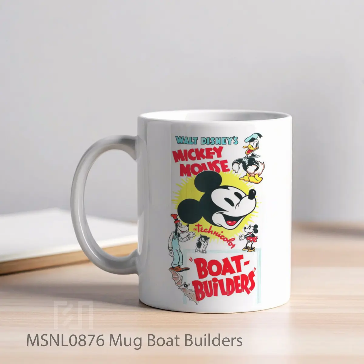 Mug Boat Builders Gelas Keramik Tema Film MSNL0876 - Tampak Kiri