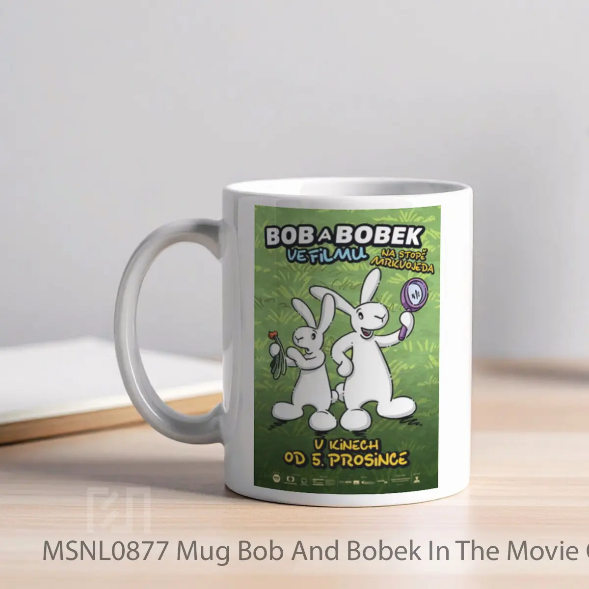 Mug Bob And Bobek In The Movie On The Trail Of The Carrot Eater Gelas Keramik Tema Film MSNL0877 - Tampak Kiri