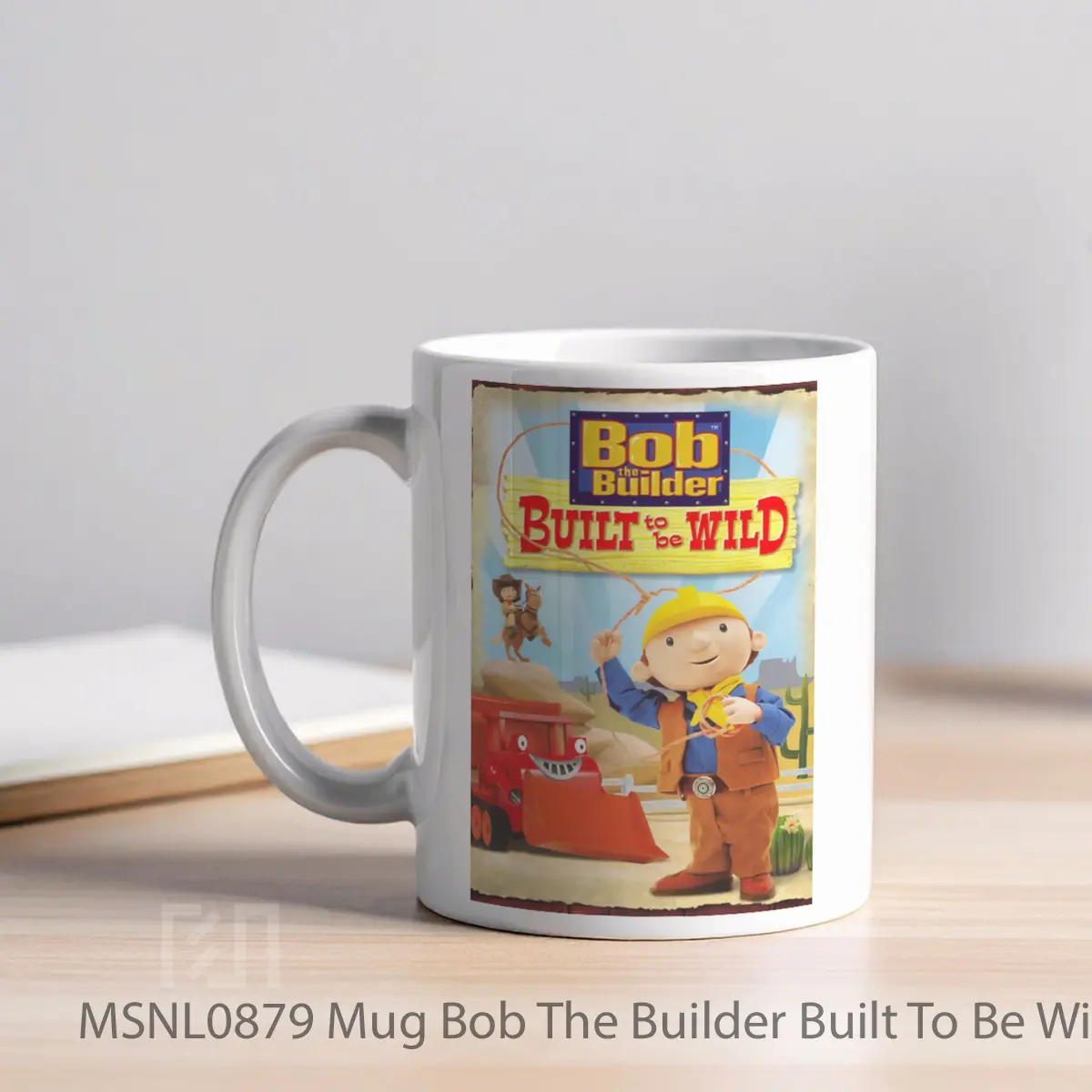 Mug Bob The Builder Built To Be Wild Gelas Keramik Tema Film MSNL0879 - Tampak Kiri