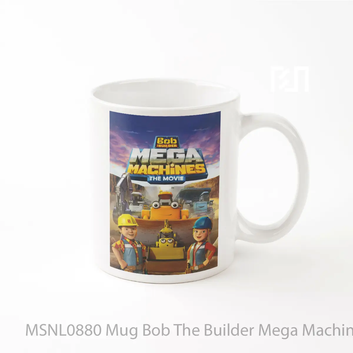 Mug Bob The Builder Mega Machines The Movie Gelas Keramik Tema Film MSNL0880