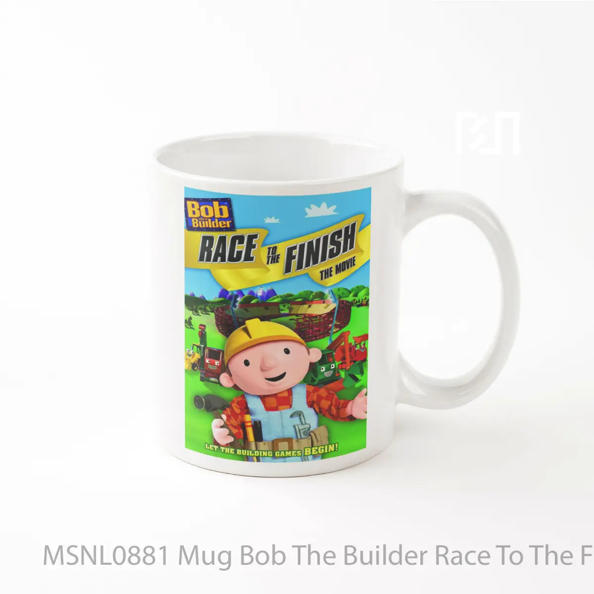 Mug Bob The Builder Race To The Finish Gelas Keramik Tema Film MSNL0881