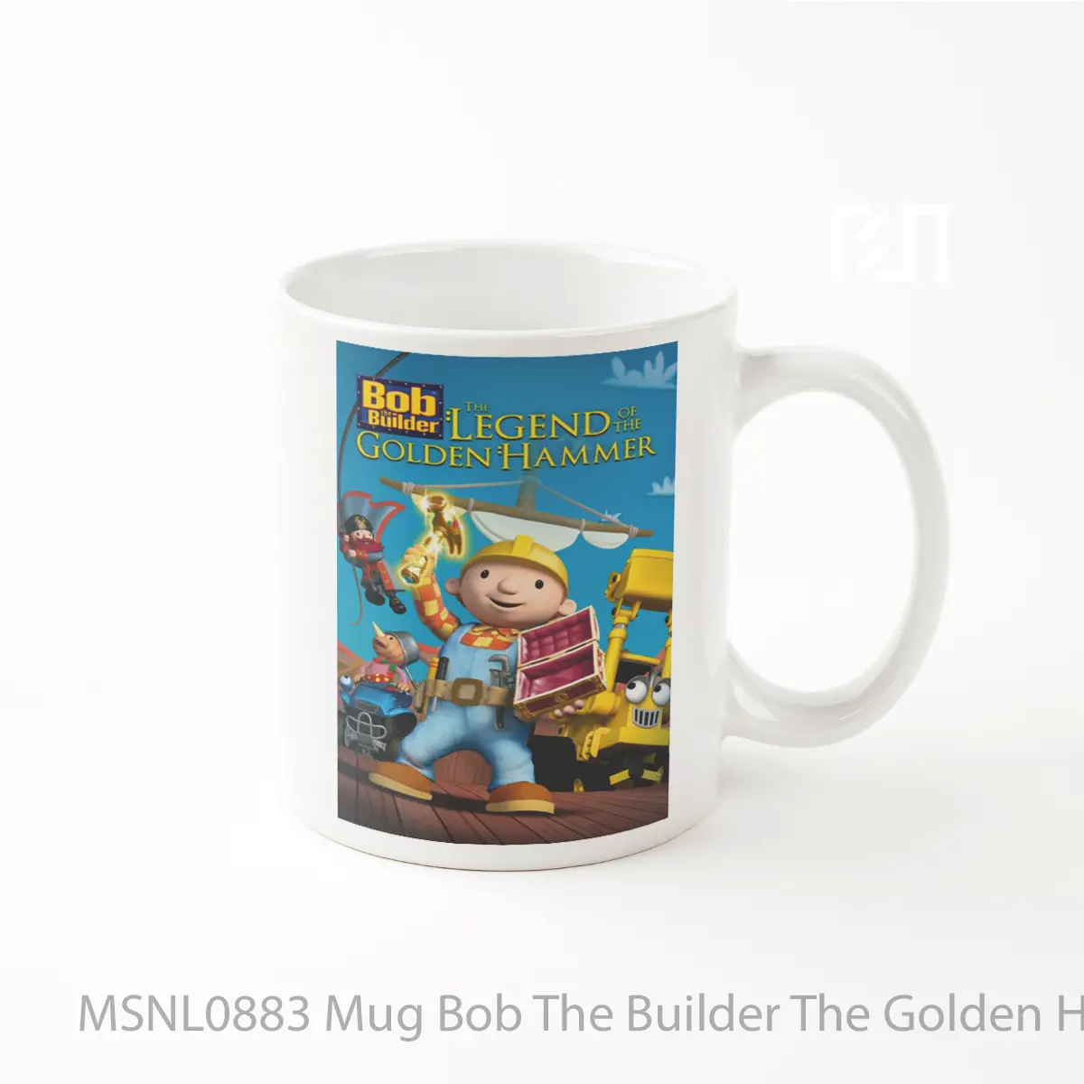 Mug Bob The Builder The Golden Hammer Gelas Keramik Tema Film MSNL0883