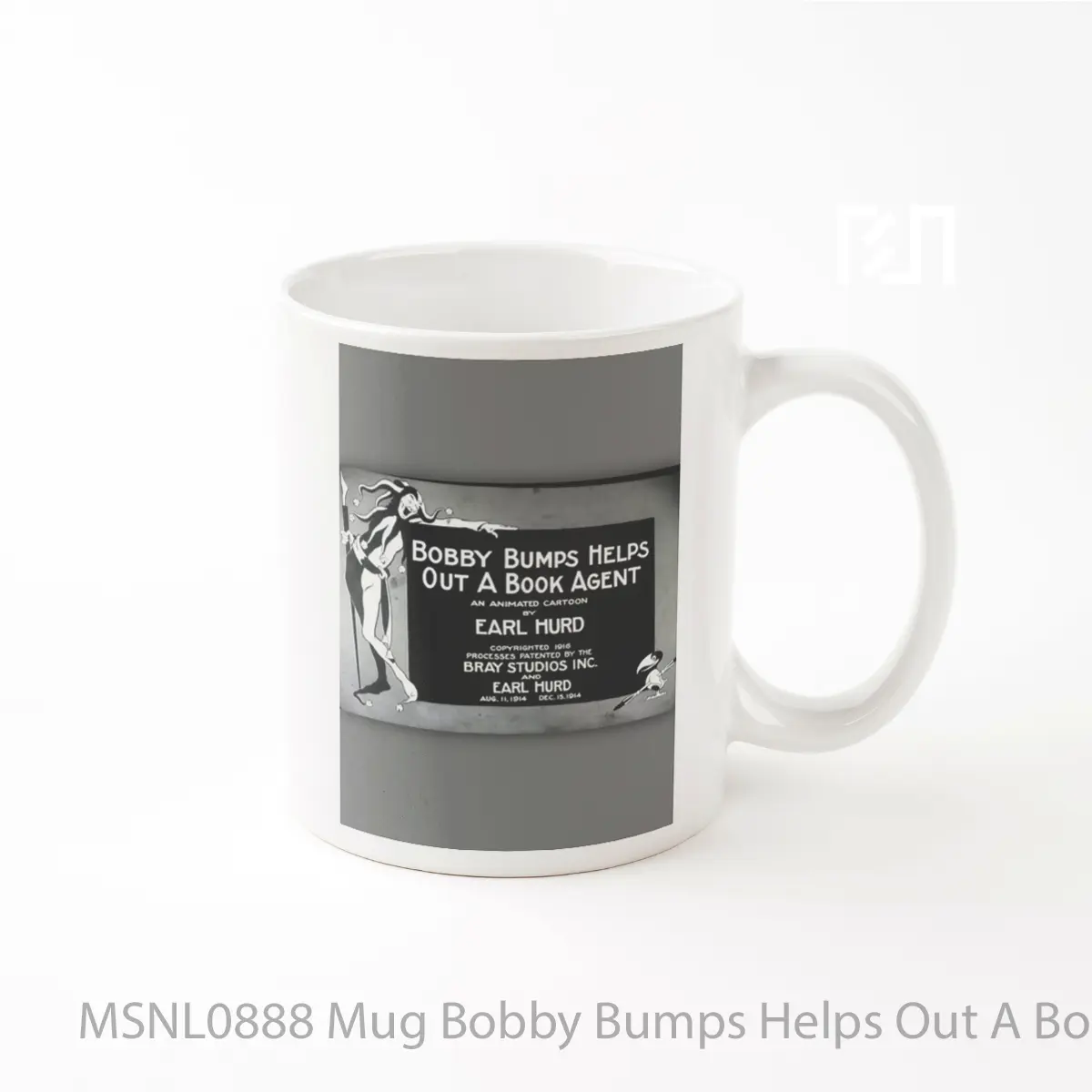 Mug Bobby Bumps Helps Out A Book Agent Gelas Keramik Tema Film MSNL0888