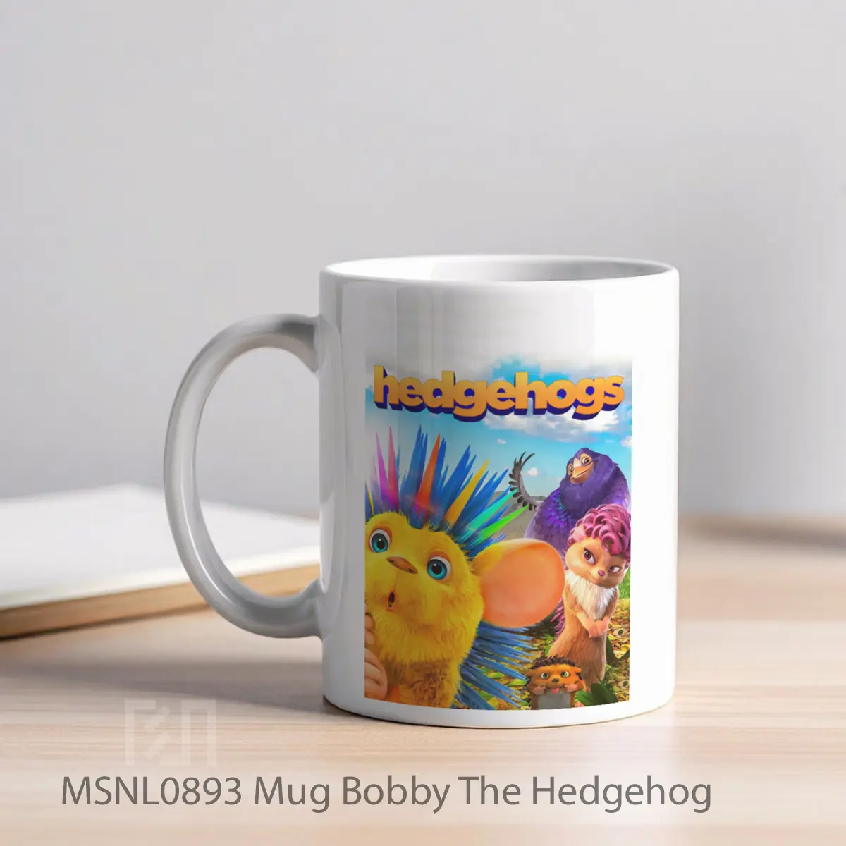 Mug Bobby The Hedgehog Gelas Keramik Tema Film MSNL0893 - Tampak Kiri