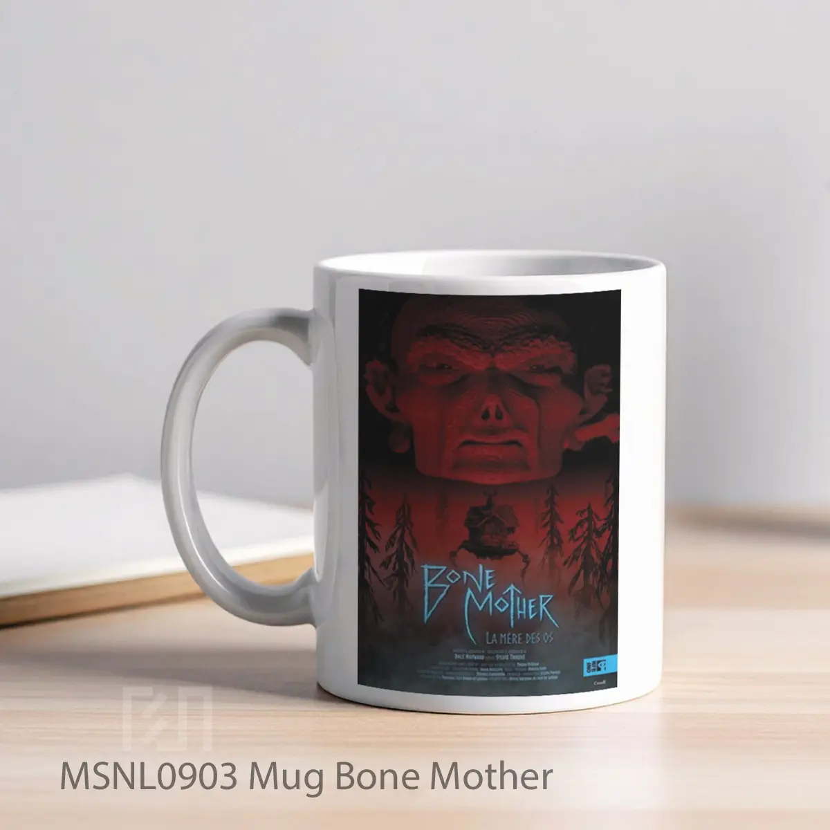 Mug Bone Mother Gelas Keramik Tema Film MSNL0903 - Tampak Kiri