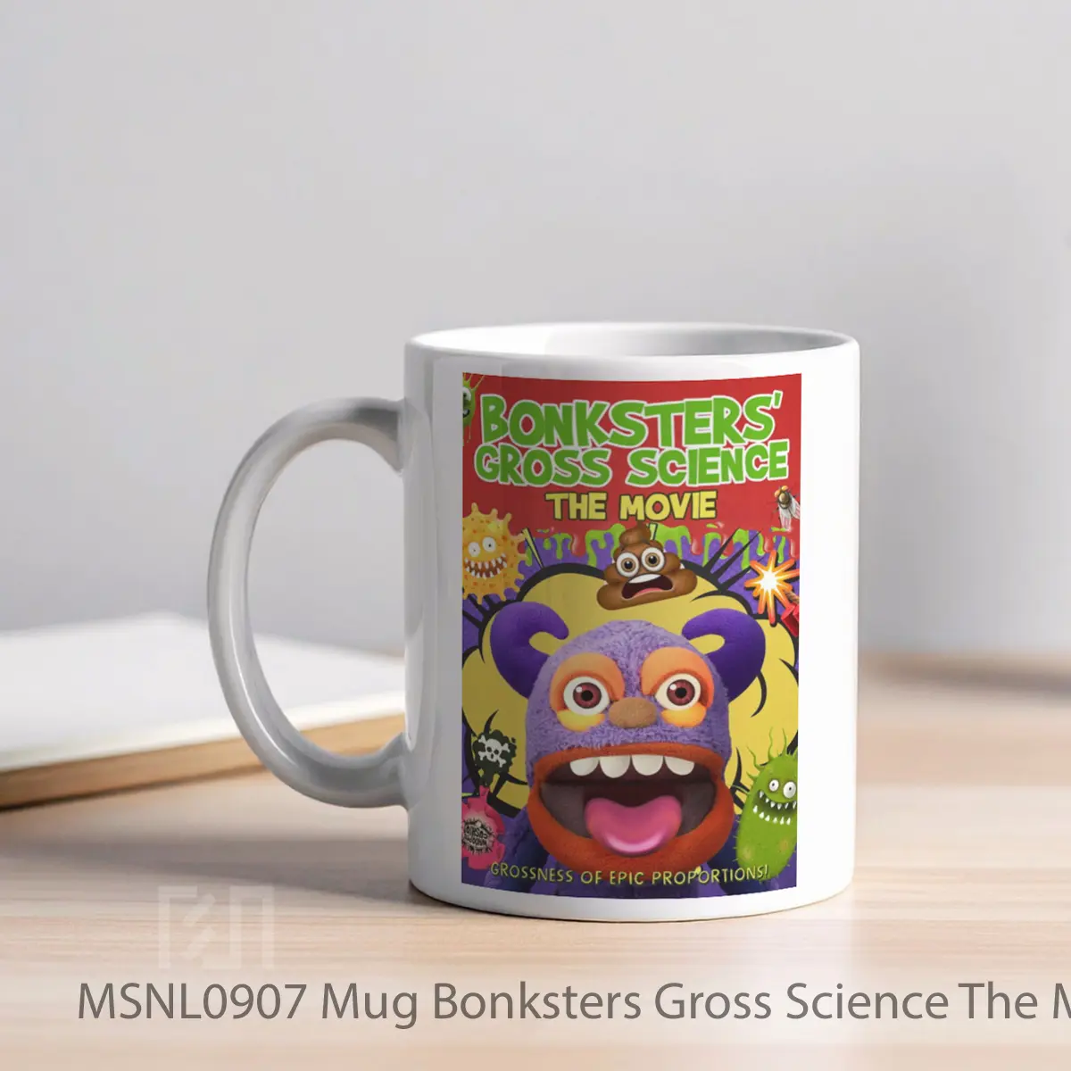 Mug Bonksters Gross Science The Movie Gelas Keramik Tema Film MSNL0907 - Tampak Kiri