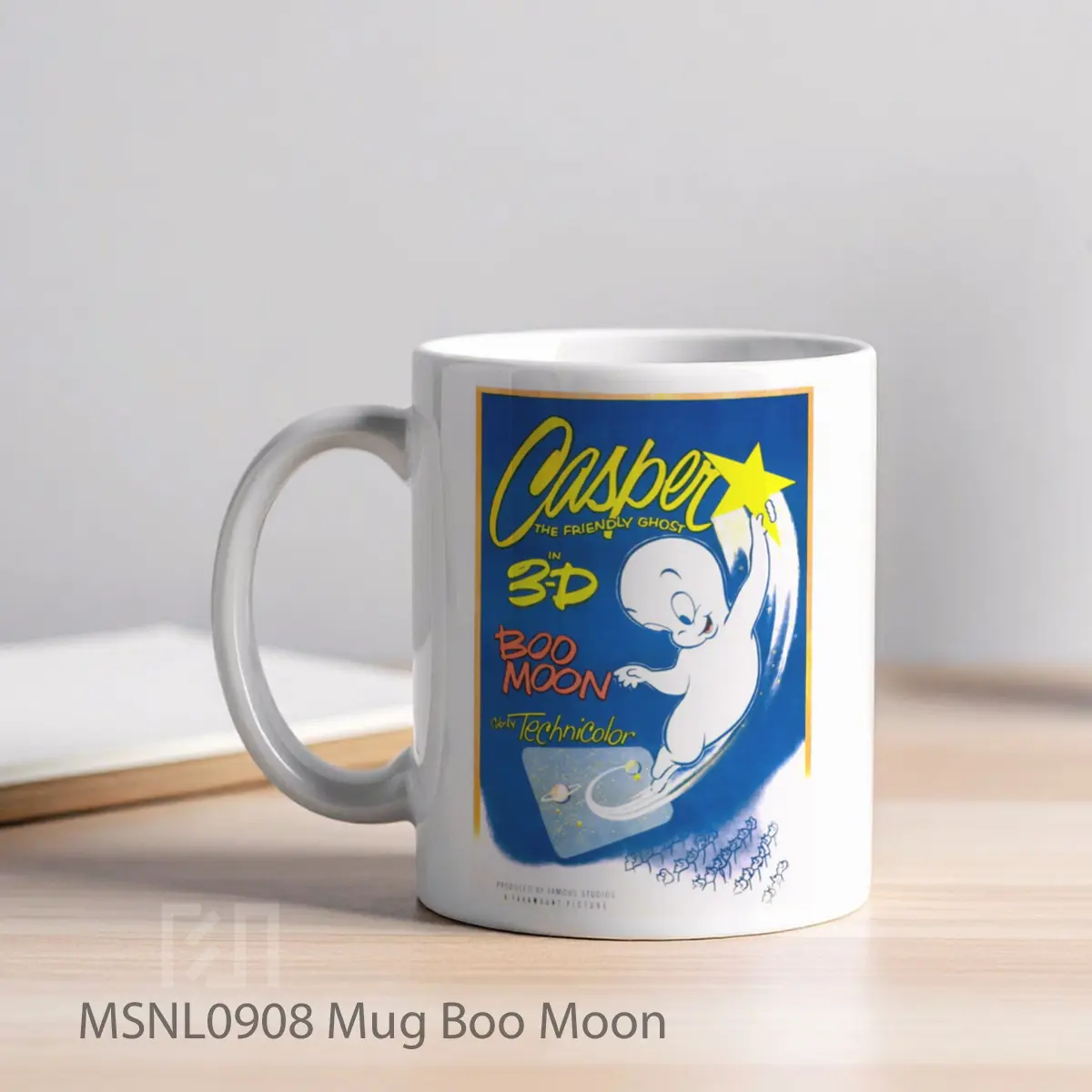 Mug Boo Moon Gelas Keramik Tema Film MSNL0908 - Tampak Kiri