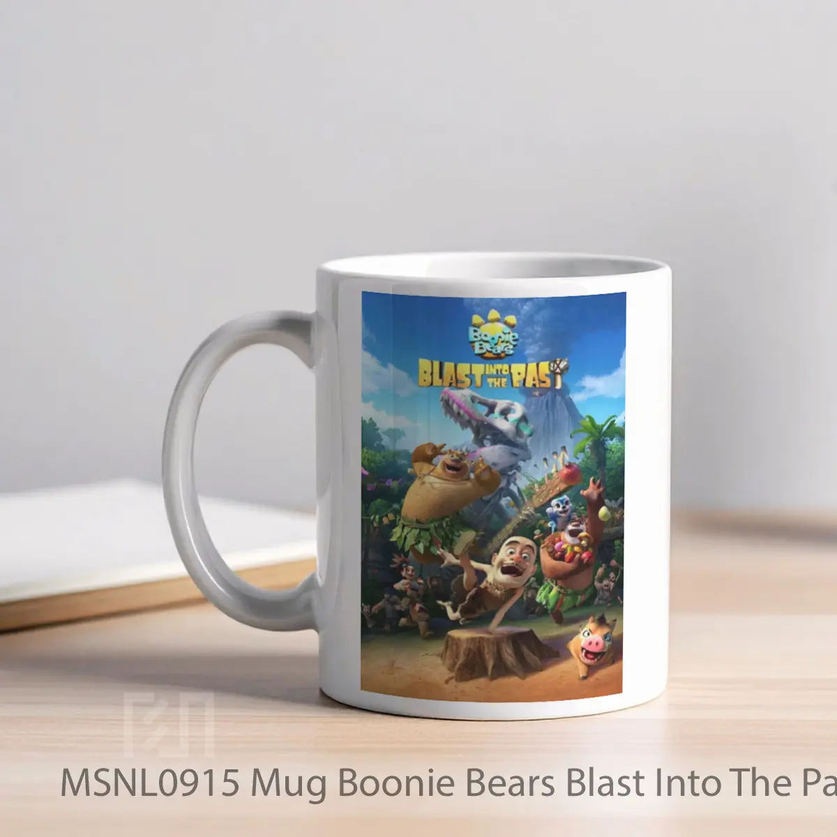 Mug Boonie Bears Blast Into The Past Gelas Keramik Tema Film MSNL0915 - Tampak Kiri