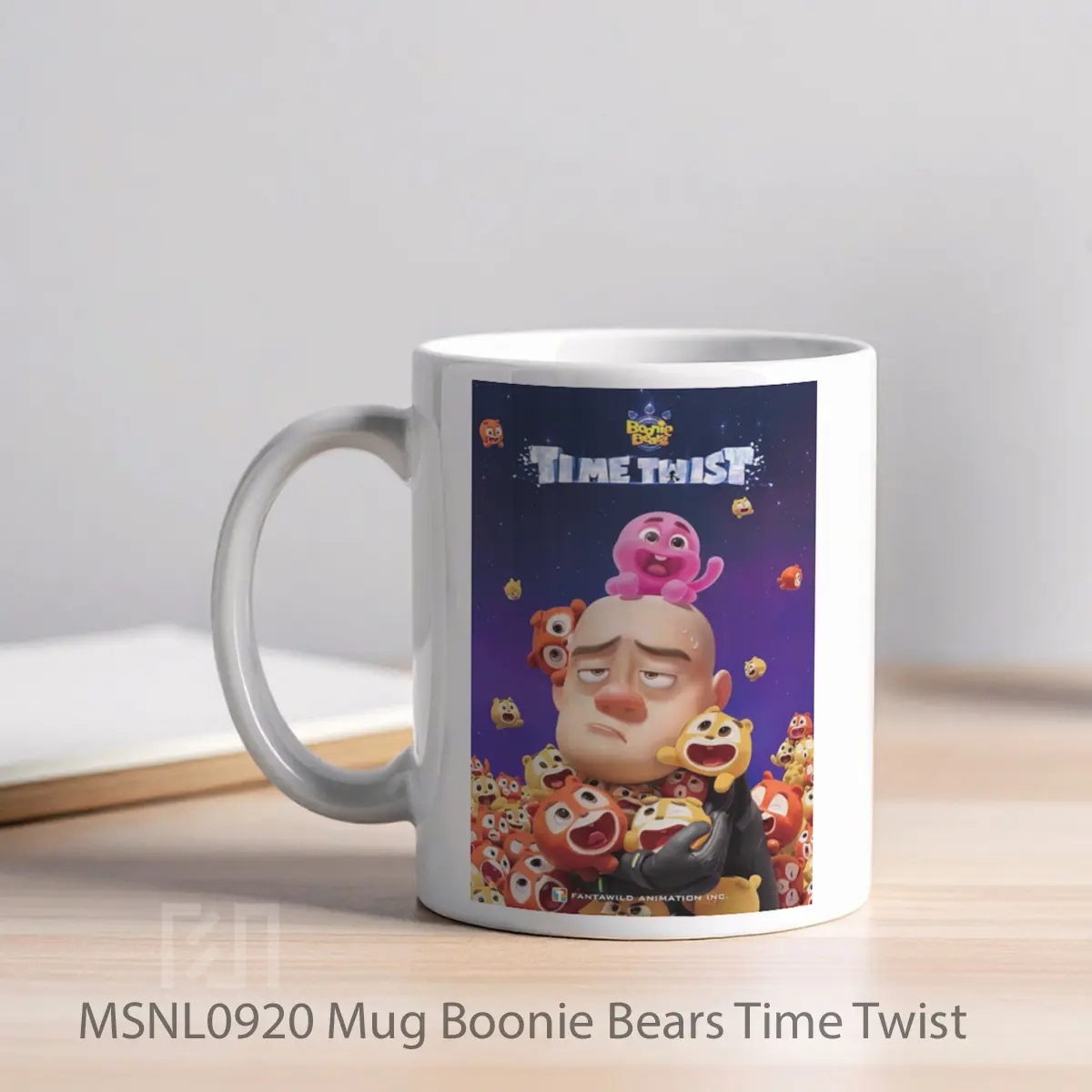 Mug Boonie Bears Time Twist Gelas Keramik Tema Film MSNL0920 - Tampak Kiri