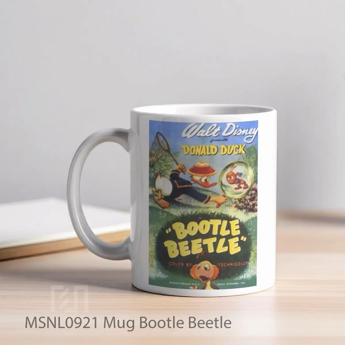 Mug Bootle Beetle Gelas Keramik Tema Film MSNL0921 - Tampak Kiri