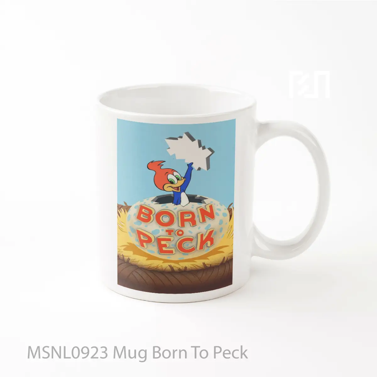 Mug Born To Peck Gelas Keramik Tema Film MSNL0923