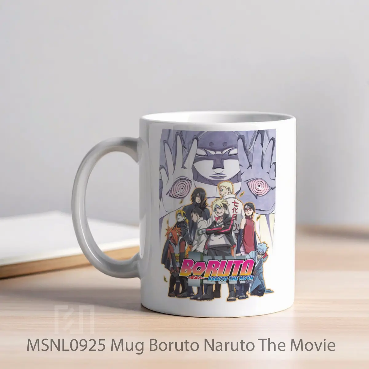 Mug Boruto Naruto The Movie Gelas Keramik Tema Film MSNL0925 - Tampak Kiri