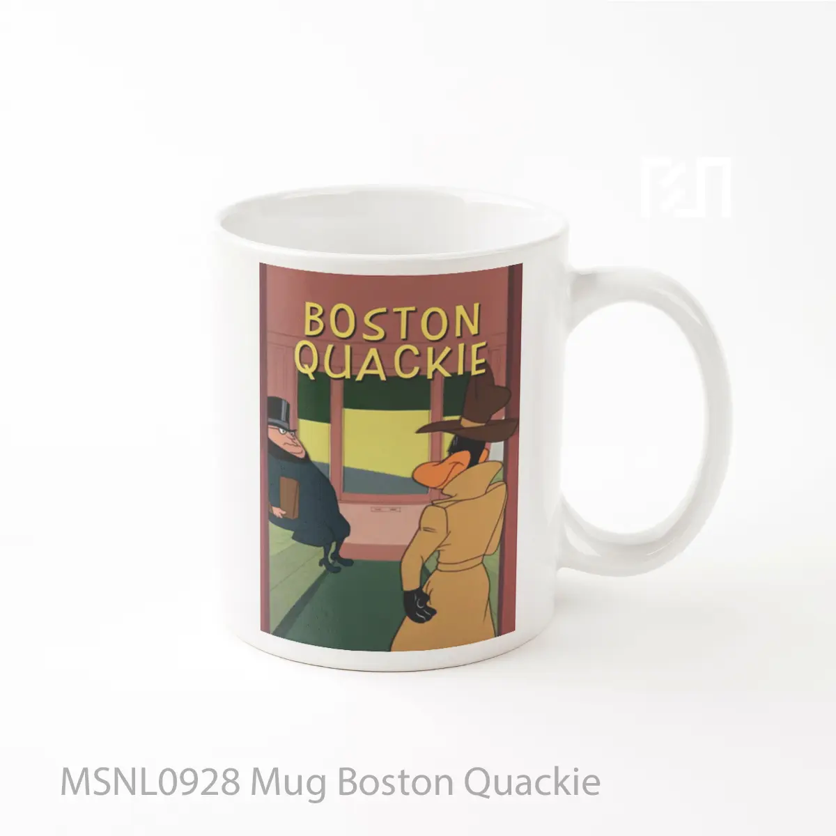 Mug Boston Quackie Gelas Keramik Tema Film MSNL0928