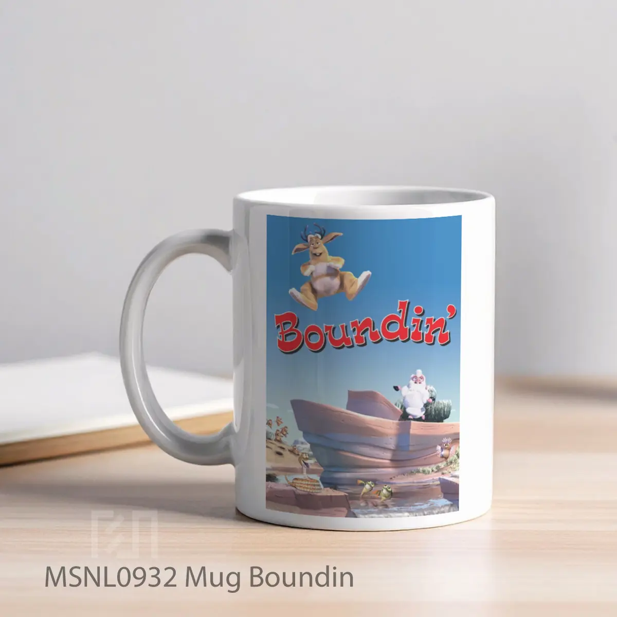 Mug Boundin Gelas Keramik Tema Film MSNL0932 - Tampak Kiri
