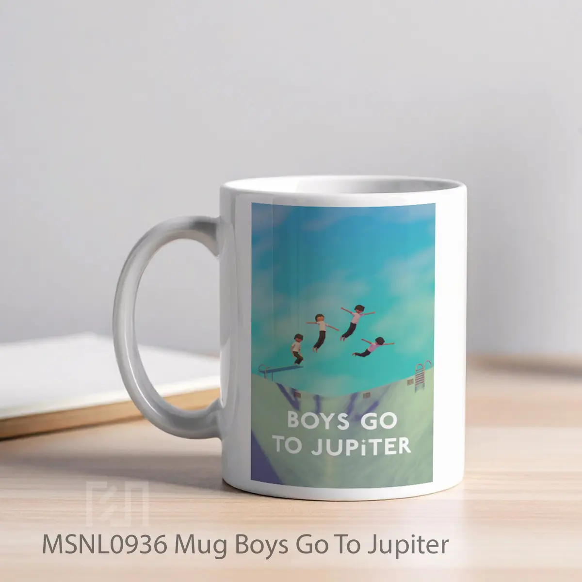 Mug Boys Go To Jupiter Gelas Keramik Tema Film MSNL0936 - Tampak Kiri