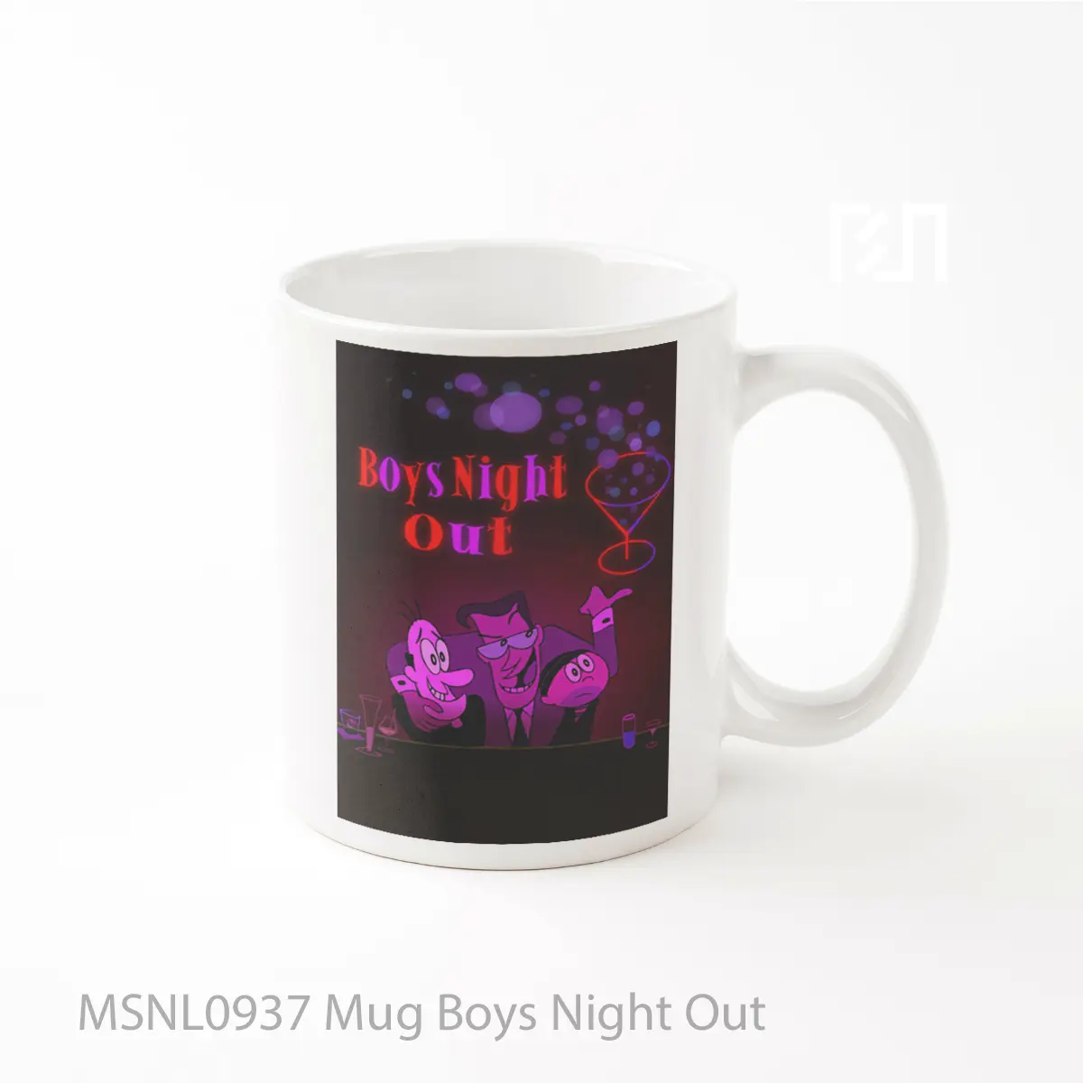 Mug Boys Night Out Gelas Keramik Tema Film MSNL0937