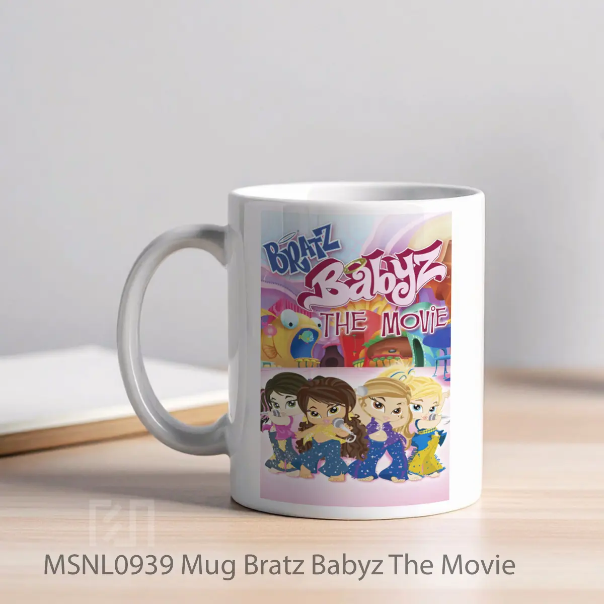 Mug Bratz Babyz The Movie Gelas Keramik Tema Film MSNL0939 - Tampak Kiri
