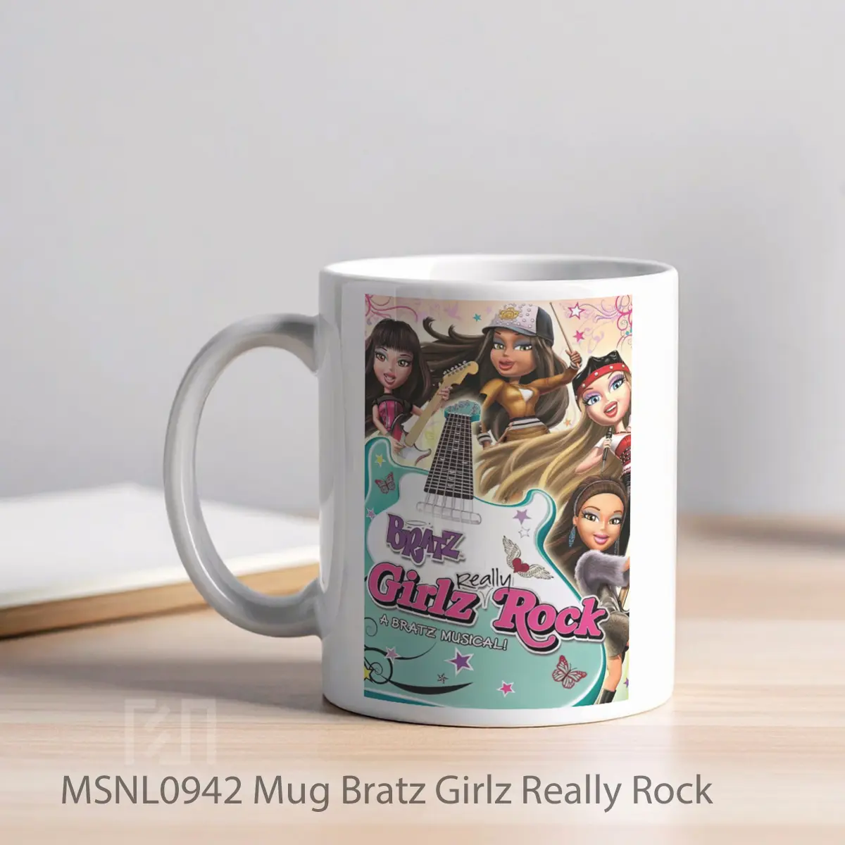 Mug Bratz Girlz Really Rock Gelas Keramik Tema Film MSNL0942 - Tampak Kiri