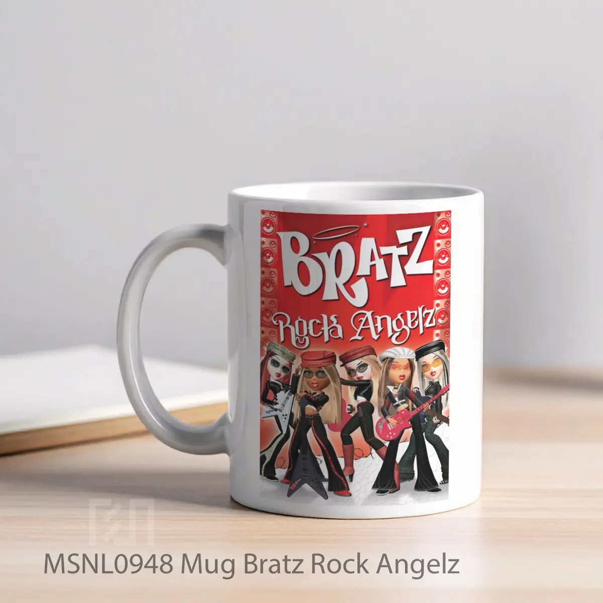 Mug Bratz Rock Angelz Gelas Keramik Tema Film MSNL0948 - Tampak Kiri