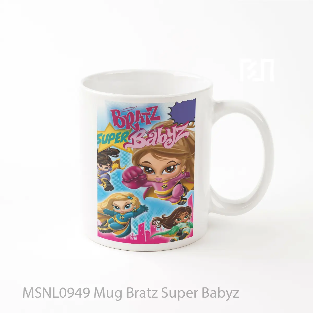 Mug Keramik Premium SNI - Mug Bratz Super Babyz Gelas Keramik Tema Film MSNL0949