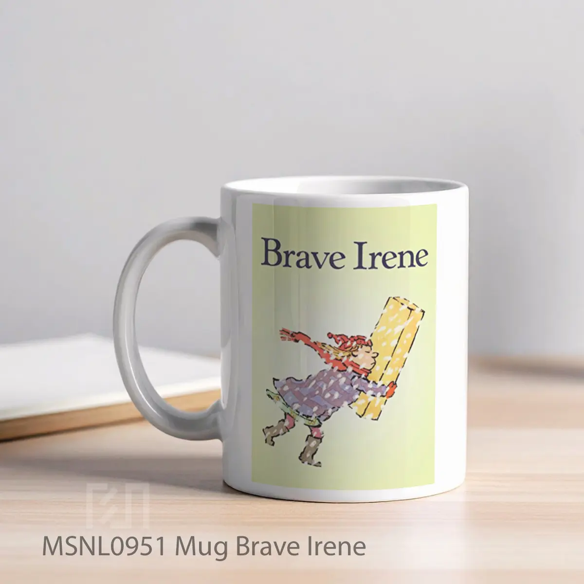 Mug Brave Irene Gelas Keramik Tema Film MSNL0951 - Tampak Kiri