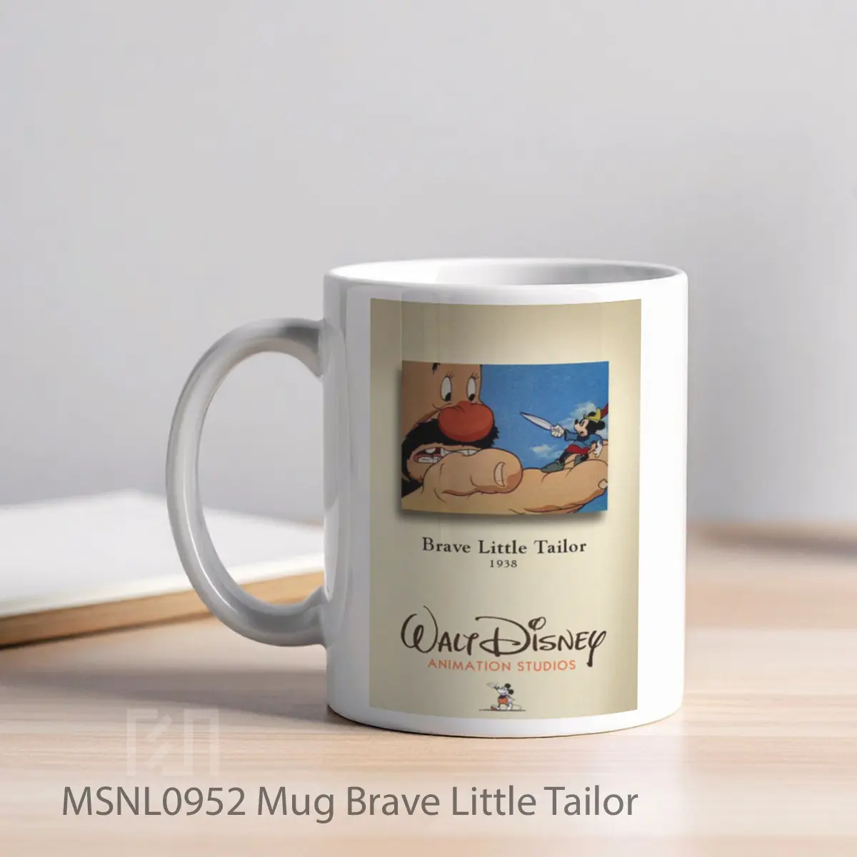 Mug Brave Little Tailor Gelas Keramik Tema Film MSNL0952 - Tampak Kiri
