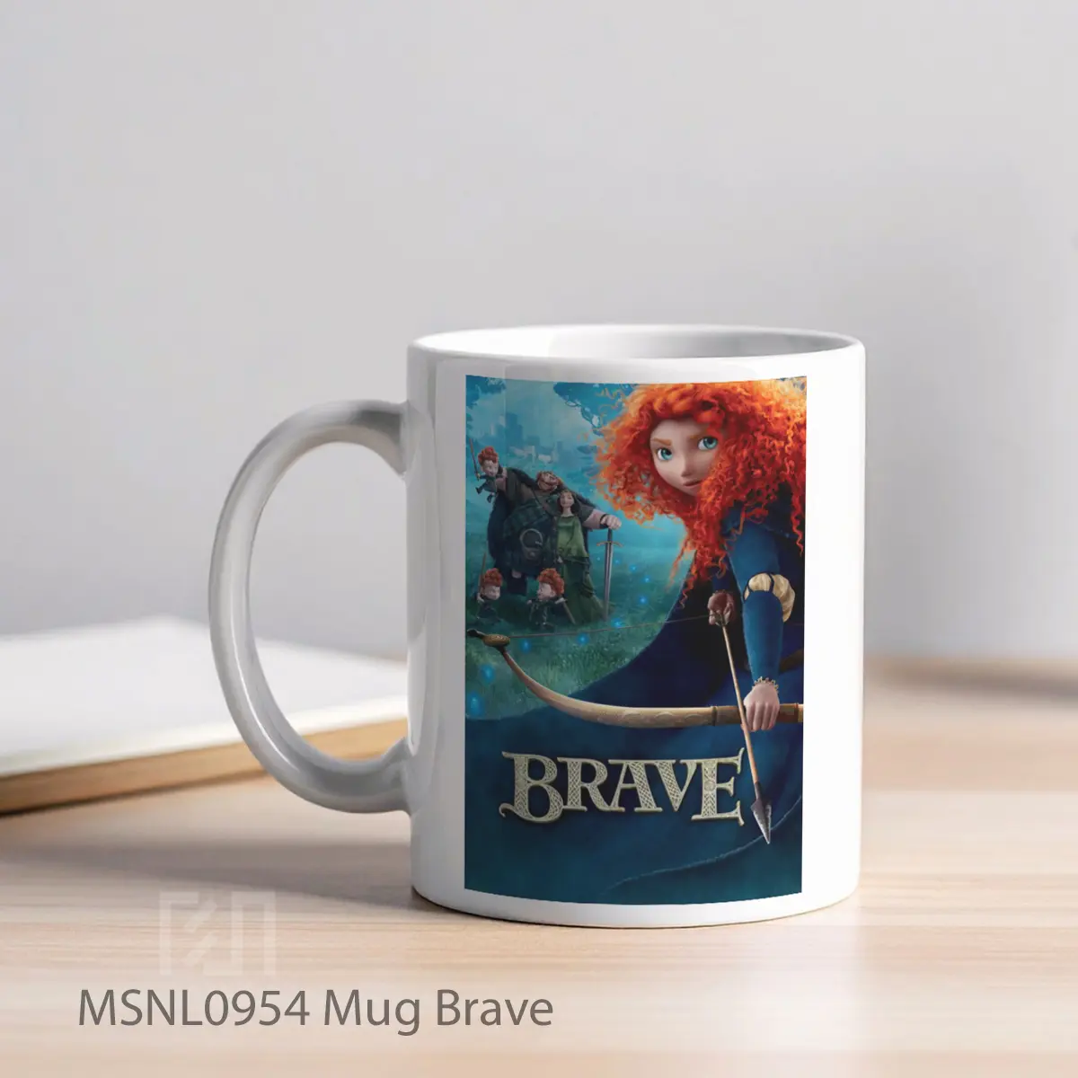 Mug Brave Gelas Keramik Tema Film MSNL0954 - Tampak Kiri
