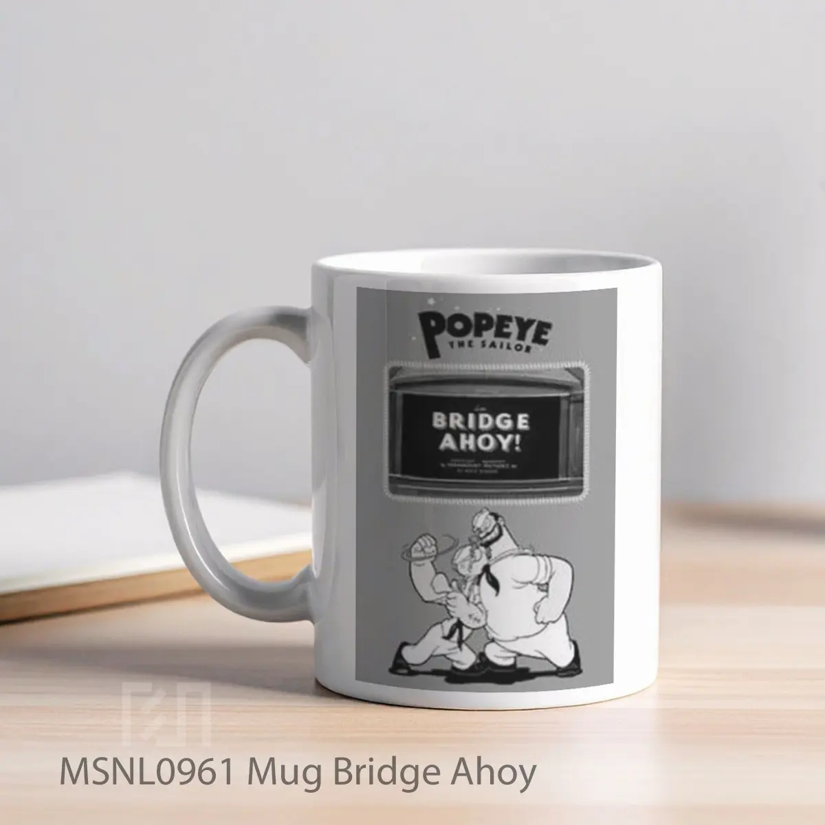 Mug Bridge Ahoy Gelas Keramik Tema Film MSNL0961 - Tampak Kiri