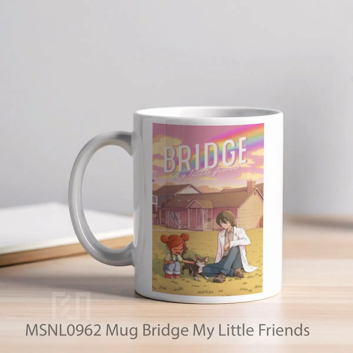 Mug Bridge My Little Friends Gelas Keramik Tema Film MSNL0962 - Tampak Kiri