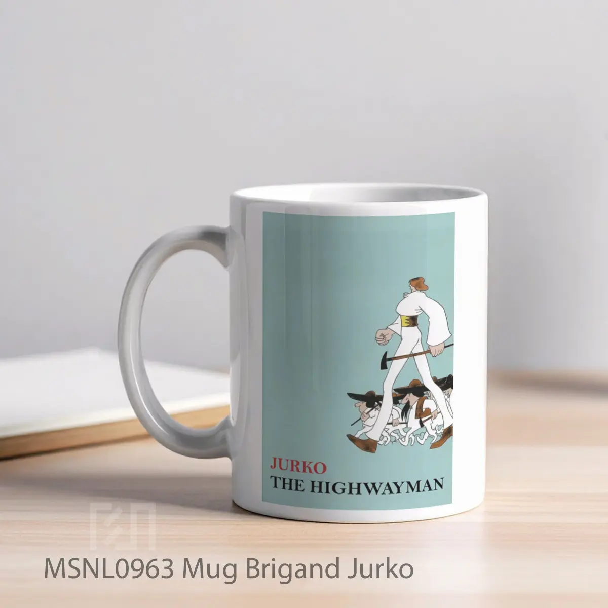 Mug Brigand Jurko Gelas Keramik Tema Film MSNL0963 - Tampak Kiri