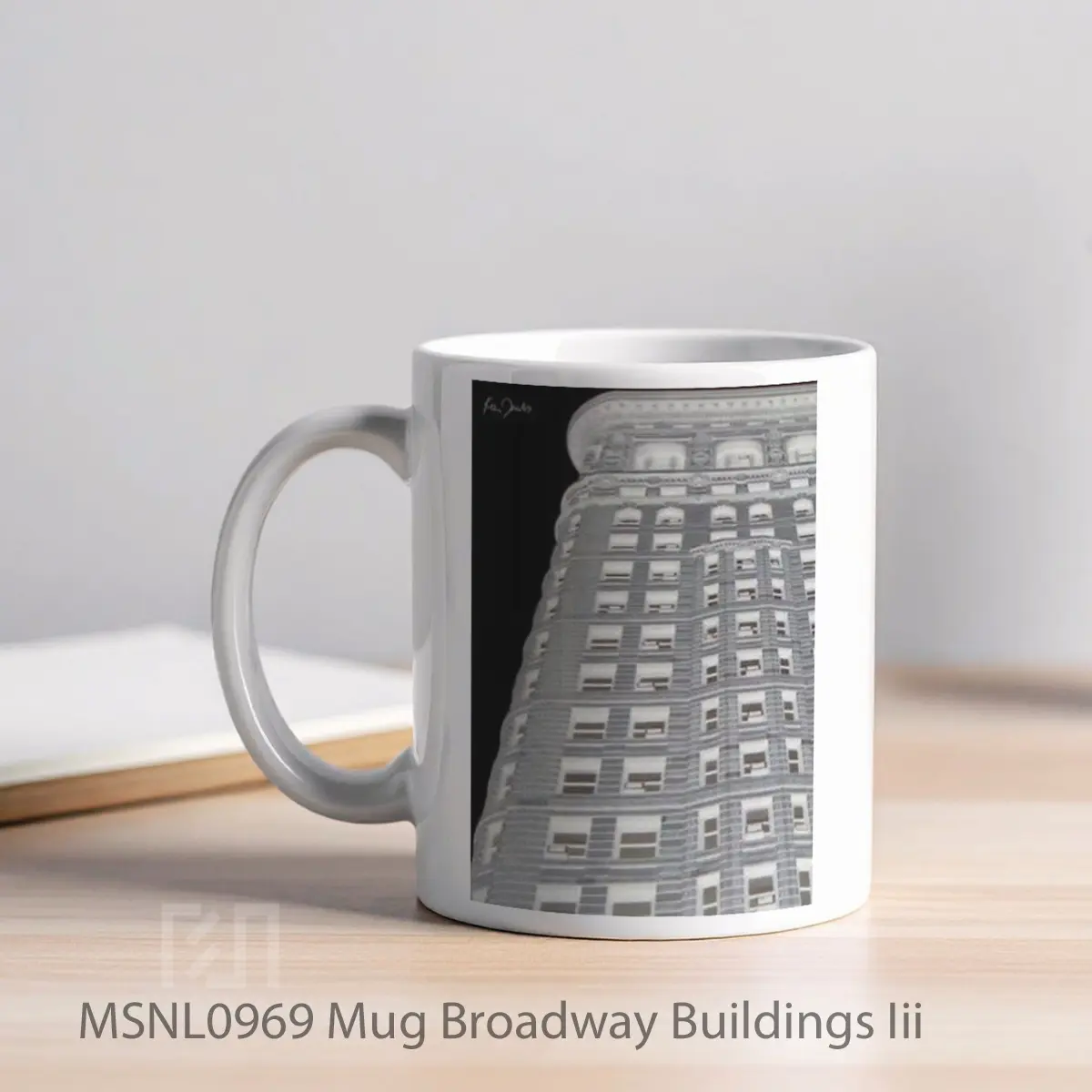 Mug Broadway Buildings Iii Gelas Keramik Tema Film MSNL0969 - Tampak Kiri