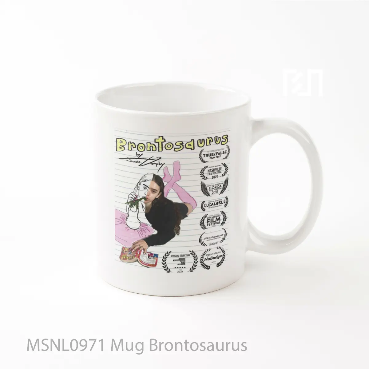 Mug Brontosaurus Gelas Keramik Tema Film MSNL0971