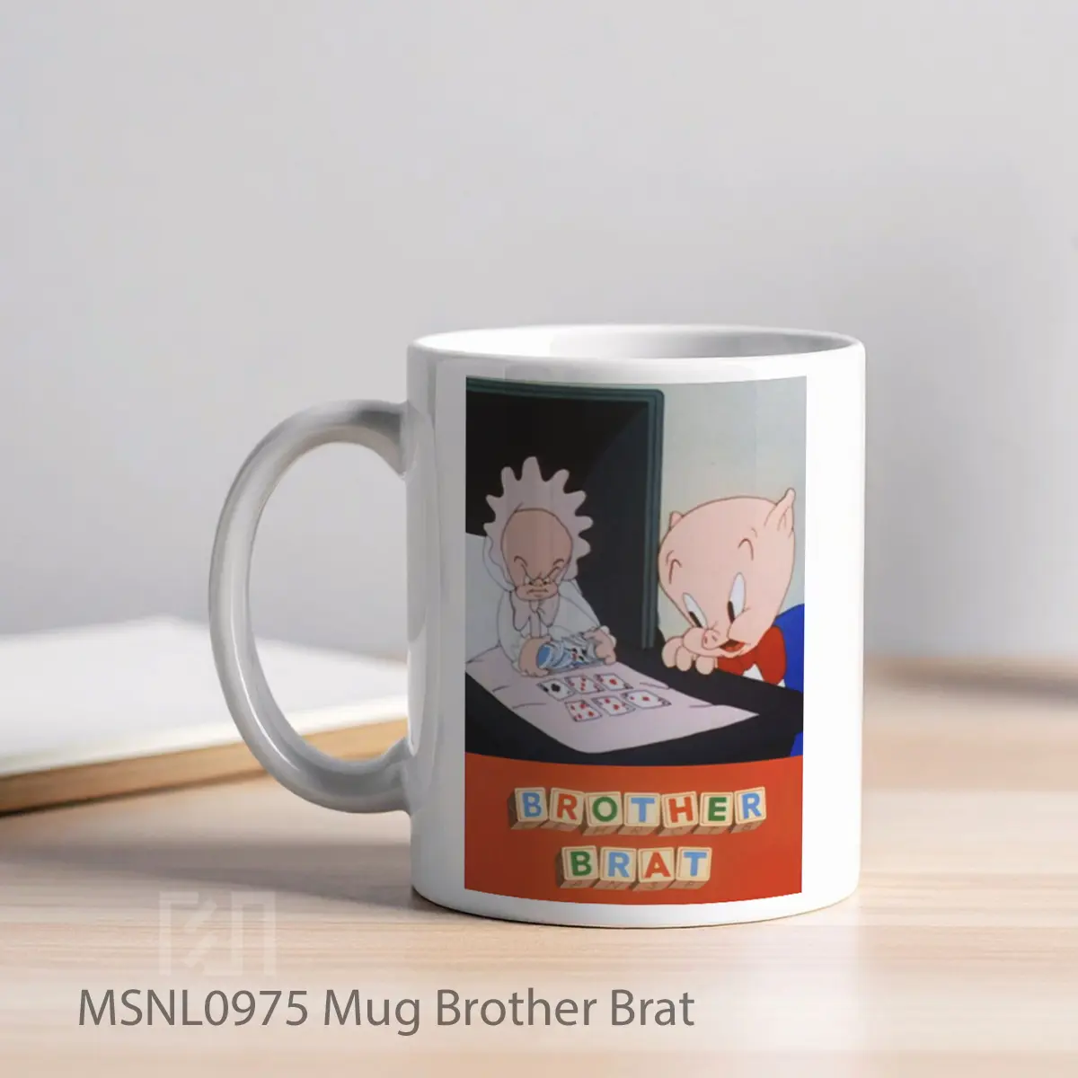 Mug Brother Brat Gelas Keramik Tema Film MSNL0975 - Tampak Kiri